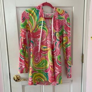 Lilly Pulitzer flamingo sweatshirt with hood
